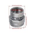 thumbnail image 3 of Conector de boquilla para grifo aireador giratorio 360, rosca macho de 22mm y hembra de 18mm, 3 of 3