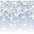 thumbnail image 4 of Snowflake Shower Curtain Crystal Clear and Glittering Snowflakes Waterproof Polyester Shower Curtain for Bathroom Decor Set with Hooks 72Wx84L inches, 4 of 6