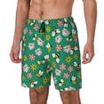 thumbnail image 2 of Uemuo Flying Bees Pattern Mens Swim Trunks Quick Dry Board Shorts with Mesh Lining, Stretch Beach Shorts Quick Dry No-Chafing Board Shorts-X-Large, 2 of 9