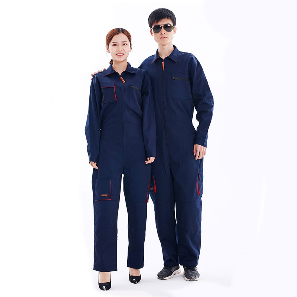 Long Sleeve Pockets Coveralls Casual 