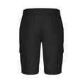 thumbnail image 3 of HOOMEUMY Men's Summer Cargo Shorts Multi-Pockets Straight Fit Casual Workout Stretch Bermuda Short Khaki Black XXXL, 3 of 5