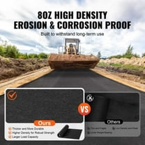 8 OZ Non Woven Geotextile Ground Cover 6 50 FT Weed Control Fabric for Gardens Landscaping