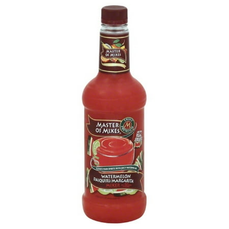 Master of Mixes Watermelon Daiquiri/Margarita Mixer, 1 L Liter Plastic Bottle