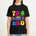 thumbnail image 5 of This Is My 70s Bro Costume T-Shirt 60's 70's Theme Party T-Shirt, OdeJous Funny T-Shirt Black, S, 5 of 5