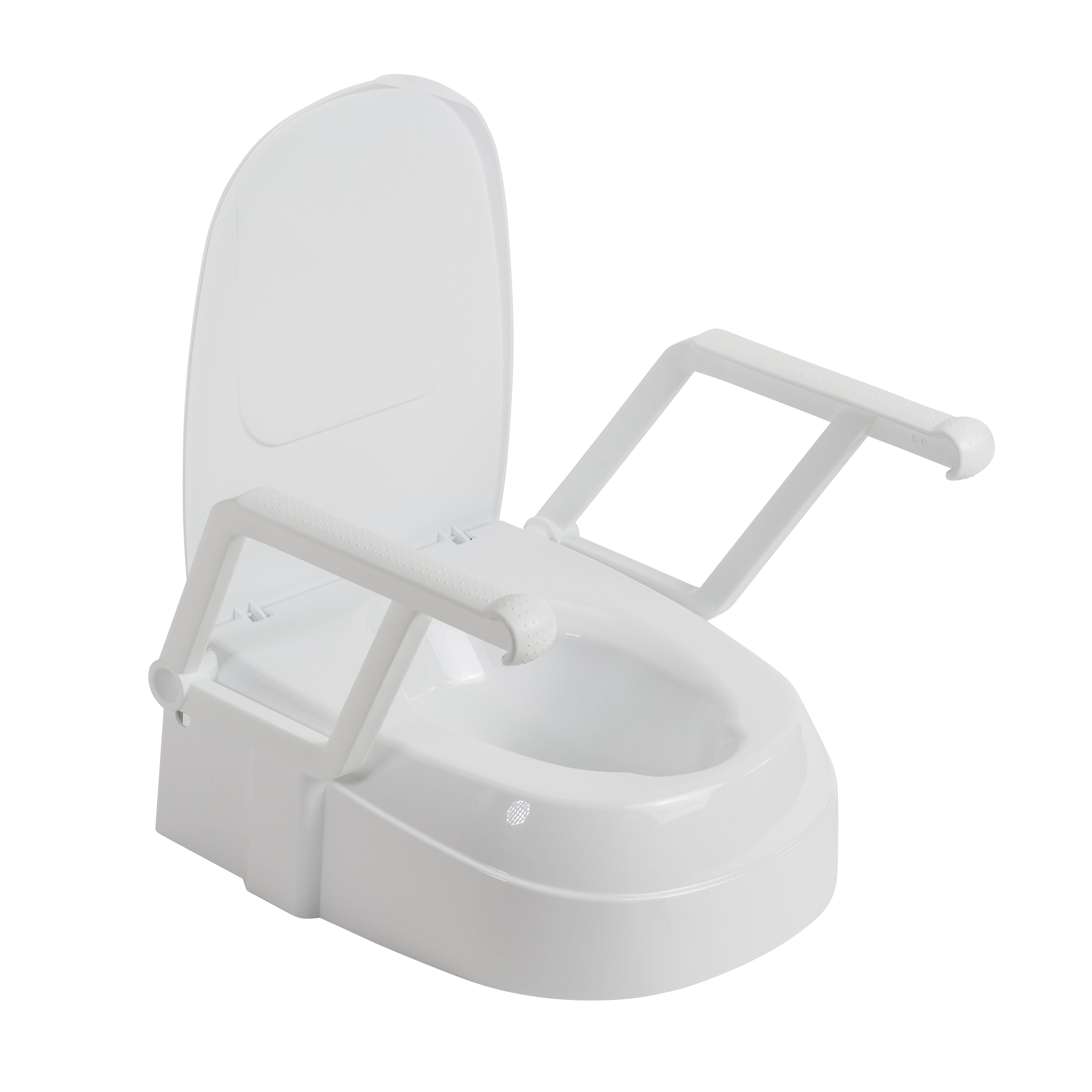 Universal Toilet Seat Riser Standard Portable Plastic Kit Lightweight Heavy Duty 