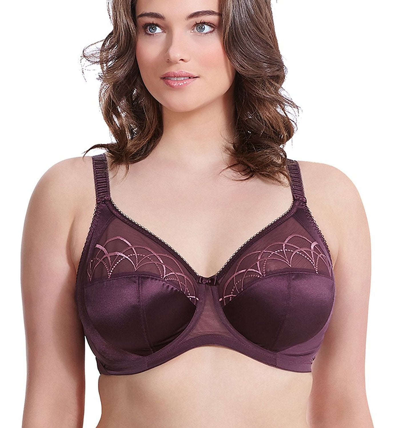 Elomi Women's Plus-Size Cate Underwire Full Cup Banded Bra, Black Cherry,  46A, Alaska, 34E : : Clothing, Shoes & Accessories