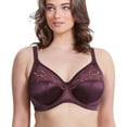 thumbnail image 1 of Elomi Womens Cate Underwire Full Cup Banded Bra, 38FF, Black Cherry, 1 of 4