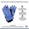 thumbnail image 3 of Grand Sierra Girl's 4-6 Waterproof Taffeta Winter Ski Gloves, 3 of 3