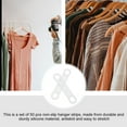 thumbnail image 4 of Hanger Strips Grips Grip Non Clothes Hangers Silicone Accessories Clothing Rubber Clear Antiskid Strip Closet, 4 of 9