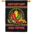 thumbnail image 2 of Breeze Decor 17031 Chili Peppers 2-Sided Vertical Impression House Flag - 28 x 40 in., 2 of 2