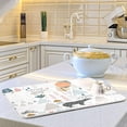 thumbnail image 6 of FREEAMG Cute Bear Dish Drying Mats for Kitchen Counter, Heat-Resistant Dishes Drying Pad, Ultra Absorbent Drying Mat for Coffee Machine Sink Rack 16x18 Inch, 6 of 7