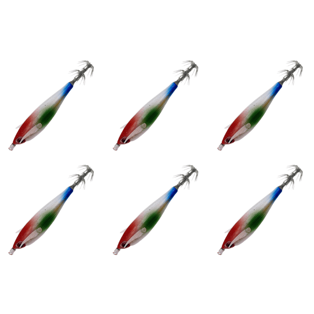 Señuelo de Pesca Luminoso Likrtyny Anzuelo Artificial Cebo para Peces Rojo Verde Y azul