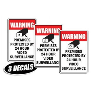 Sticker Locaux sous video surveillance Etiquette & Autocollant