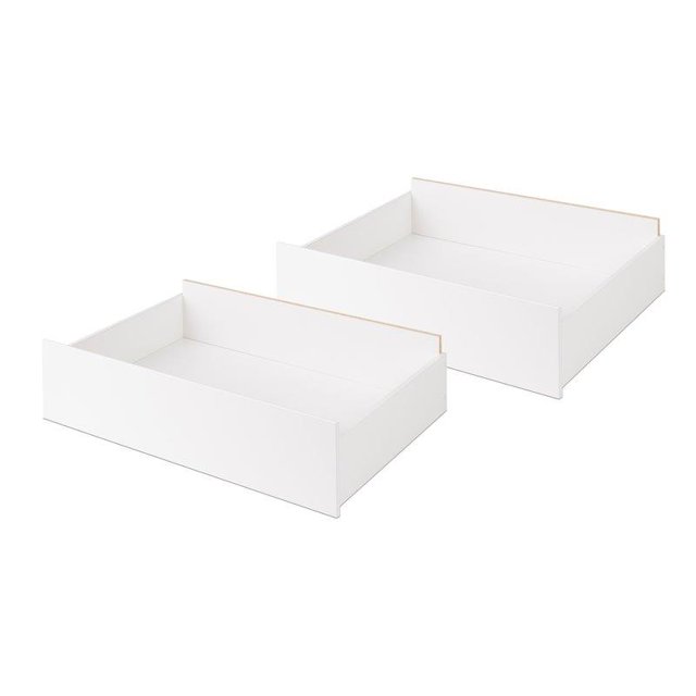 Prepac Select Lot de 2 tiroirs de rangement sur roulettes