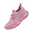 thumbnail image 2 of longantii Women's Casual Shoes Arch Support Chunky Platform Sole Comfortable Walking Sneakers Slip on Loafers European Style Pink, 2 of 5