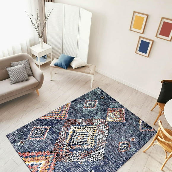 ECARPET Morrocan Area Rug Ultra Soft & Plush Mosaique Collection