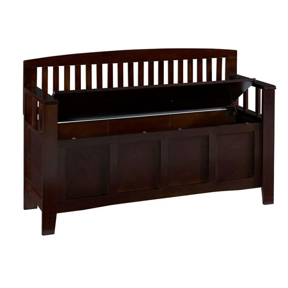 Flora Walnut Storage Bench