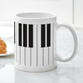 thumbnail image 5 of CafePress - Piano Keyboard Mug - 11 oz Ceramic Mug - Novelty Coffee Tea Cup, 5 of 6