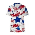 thumbnail image 4 of Women Hawaiian Shirt Soft Cool Summer Hawaii Beach Shirts Floral Tropical Print V Neck T-Shirt Short Sleeve Button Up Blouse Tops, 4 of 4