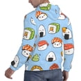 thumbnail image 3 of Bingfone Kawaii Sushi Men'S Drawstring Hoodie Long Sleeve Pocket Sweatshirts-Small, 3 of 9