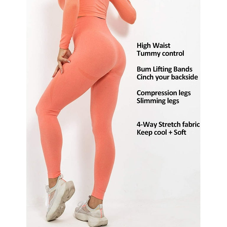 VASLANDA Butt Lifting Workout Leggings for Women, Scrunch Butt Gym Seamless  Booty Tight 
