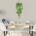 thumbnail image 3 of Casaio Artificial Rattan Vine Artificial Bamboo Leaf Rattan Vine, Hanging Fake Plants for Wall Decor, Wedding Backdrop, Indoor Outdoor Garland Decoration,2pc Fake Bamboo Leaves, 3 of 9