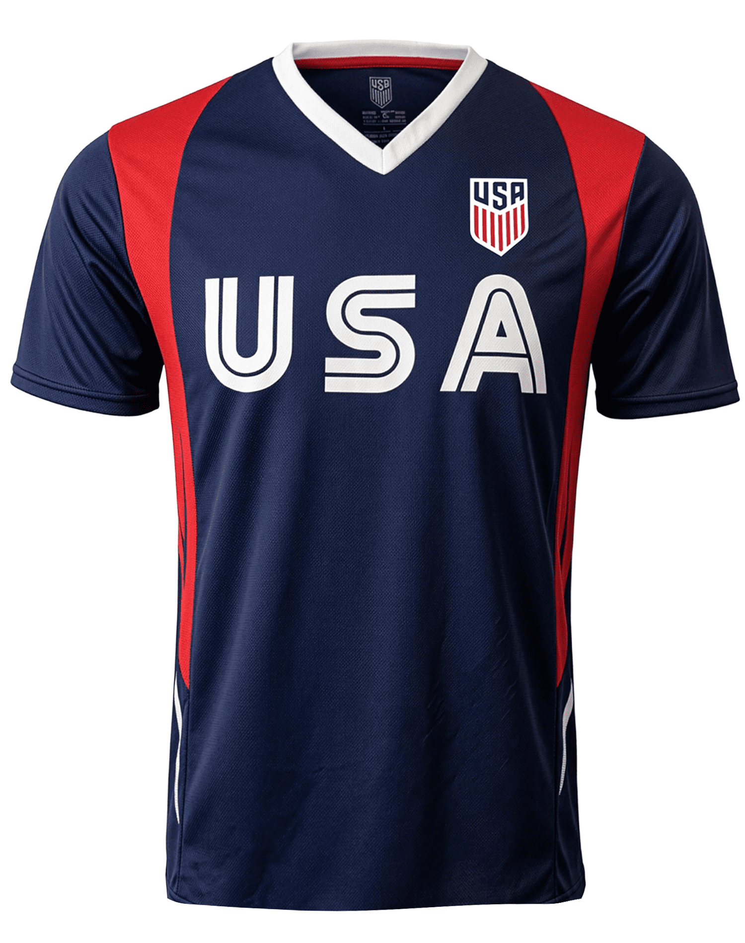 Icon Sports USA Soccer Jersey, Polyester, Navy, YXS-XXL