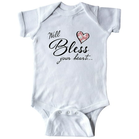 

Inktastic Well Bless your Heart with Floral Print Gift Baby Boy or Baby Girl Bodysuit