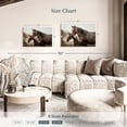 thumbnail image 4 of Elephant Stock Brown Mare And Foal Horses Wall Art - Horizontal Canvas Wall Art - Living Room Wall Decor - Photography Animal Canvas - Brown And Gray Decor - 36" x 24", 4 of 8