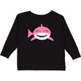 thumbnail image 3 of Inktastic Cute Pink Shark Boys or Girls Long Sleeve Toddler T-Shirt, 3 of 5