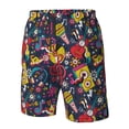 thumbnail image 4 of Balery Rock Music Traje de Baño Estilo Hawaiano para Hombre, Shorts de Secado Rápido con Bolsillos-Medium, 4 of 6