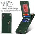 thumbnail image 5 of Crossbody Phone Case for iPhone Xs/X Case with Card Holder for Women,iPhone Xs Case Wallet with Strap Lanyard for Men,PU Leather Magnetic Clasp with Kickstand 5.8",Green, 5 of 18