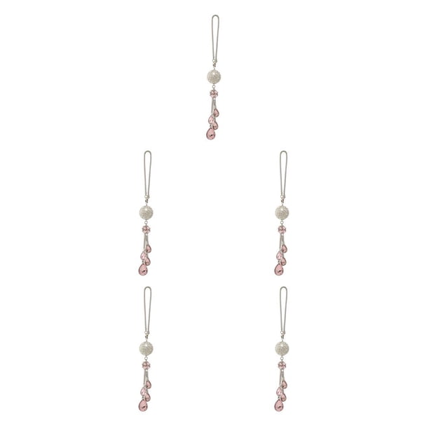 Accesorios para espejo retrovisor Kenally joyería colgante diamantes de imitación de acero inoxidable adorno colgante para mujeres y niñas Rosa 5piezas