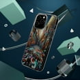 thumbnail image 4 of DistinctInk Hybrid (Acrylic / TPU) Clear Slim Fit Case for Apple iPhone 15 Pro (6.1" Screen) - "Urban Kaleidoscope: Vibrant Street Art Transforms City Landscape", 4 of 8