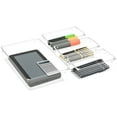thumbnail image 6 of Sorbus Set of 4 Clear Plastic Drawer Storage Organizer Bins - Organization for Beauty, Kitchen, Office, 6 of 8