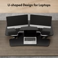 thumbnail image 7 of FLEXISPOT 40" Electric Standing Desk Converter, Height Adjustable Riser, Sit to Stand Monitor and Laptop Workstation with Wide Keyboard Tray, Black, 7 of 7