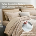 thumbnail image 3 of Flymme Khaki Tufted Comforter Set Queen Size 7 Piece Bed in a Bag Shabby Chic Boho Comforter and Sheet Set Soft Microfiber Complete Bedding Sets, 3 of 7
