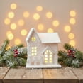 thumbnail image 5 of karymi LED Lighted Wooden Christmas Village Set 3 Houses European Style with Faux Snow for Tabletop Mantel Shelf Desktop Winter Decor Gift Ideas Family Gifts Christmas Decorations, 5 of 5