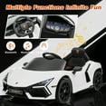 thumbnail image 5 of Kerry Yoo 12V Licensed Lamborghini Revuelto Kids Electric Ride On Car for Toddler, Music-White, 5 of 6