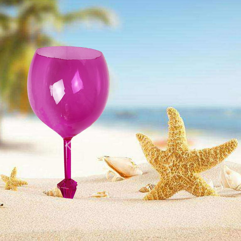 Tohuu Floating Wine Glass for Pool Shatterproof Poolside Wine Glass Long  Stem Drinking Glasses for Swimming Pool Beach Camping and Outdoor Use  ordinary 