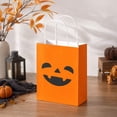 thumbnail image 5 of Halloween Candy Gift Bags,Pumpkin Style Kraft Paper Candy Goodie Bags with Handle,Perfect for Candy,Treats,and Party Favors, 5 of 5