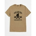 thumbnail image 3 of Whichone Chimpanzees Print Letter Graphic, New Style For Men and Big Men, Casual Comfortable Cotton T-Shirt Up To 2XL, 3 of 8