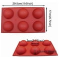 thumbnail image 2 of Silicone Semi Sphere Mold, Food Grade Silicone Chocolate Bomb Molds For Creative Treats Making, Easy Clean Nonstick Large Chocolate Sphere, Perfect For Events, 2 of 5