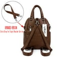 thumbnail image 7 of UTO Backpack Purse for Women Vegan Leather Fashion Travel Small Shoulder Bag Satchel(Brown), 7 of 7