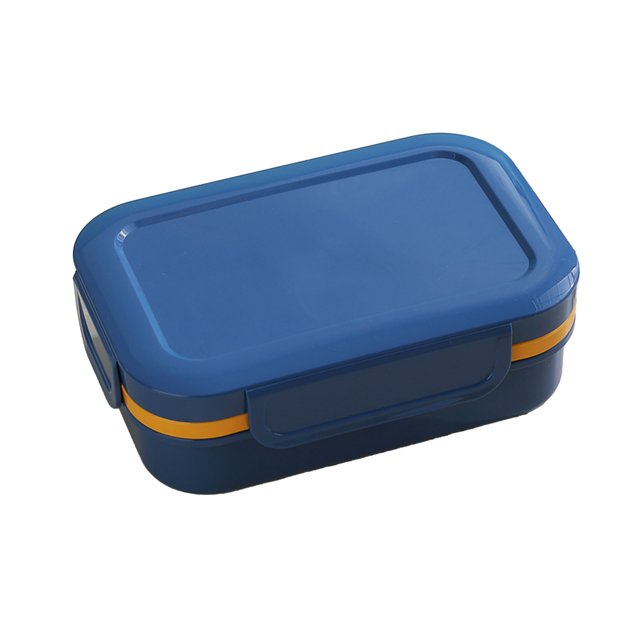 Bwiyojiz Home and Kitchen Stackable Bento Lunch Box for Adults Teens Thickened Leak-Proof Storage with Matching Utensils Sauces Containers, Gifts for Family, Blue