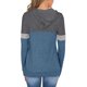 thumbnail image 3 of Pntutb Mujer Casual Pacthwork Manga Larga Sudaderas Cordón Pullover Capucha tops Blusa Pntutb Pntutb-1040, 3 of 4