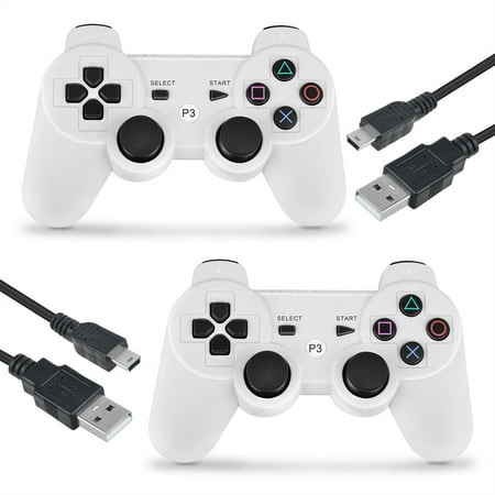 Wireless Controller for PS3 Sony with Charger Cable, ABLEGRID Wireless Controller Bluetooth Game Controller for Sony