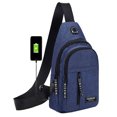 thumbnail image 2 of Bolsa De Pecho Riñoneras informales para hombre, riñoneras seguras, accesorios para deportes al aire libre (azul) Tmvgtek Para Estrenar, 2 of 8