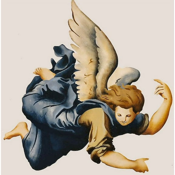 Angel A Wall Stencil by Jeff Raum