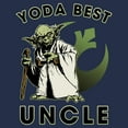 thumbnail image 2 of Men's Star Wars: A New Hope Yoda Best Uncle  Graphic T-Shirt, 2 of 4
